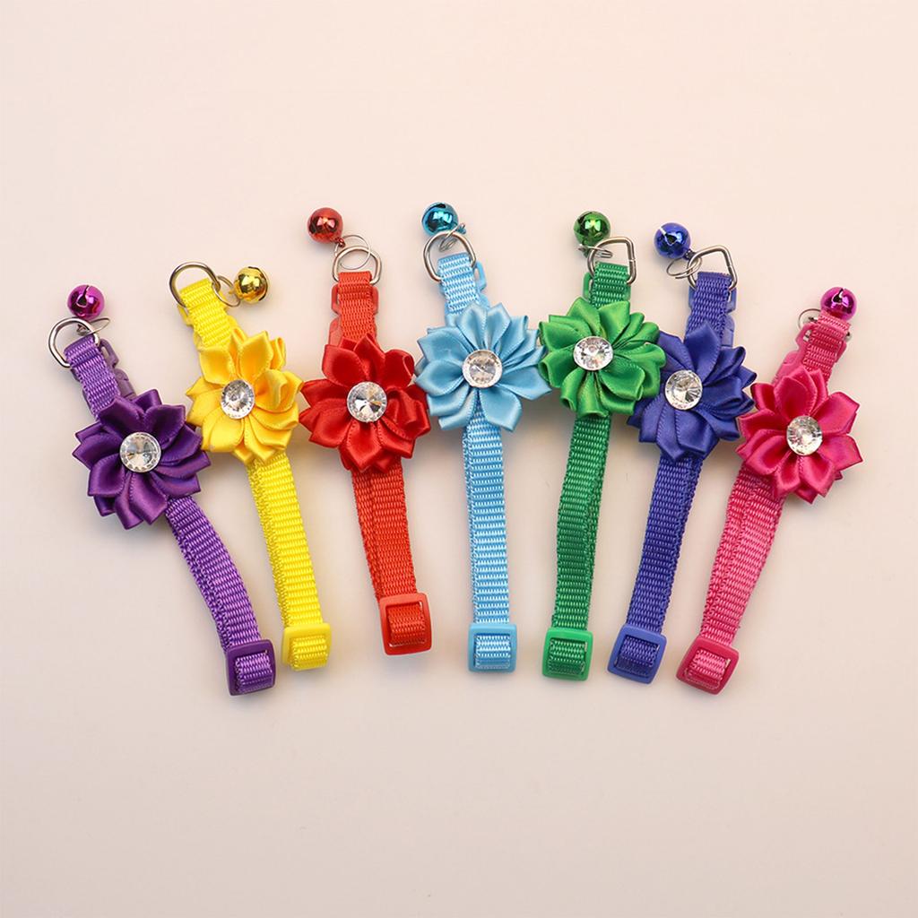 Cat Wedding Collar with Crystal for Small Medium Girl Dogs Cat Dog Breakaway Collar Necklace Wedding Costumes