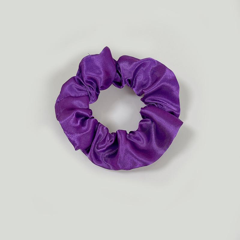 European-American Satin Pleated Hair Tie - French Minimalist Design