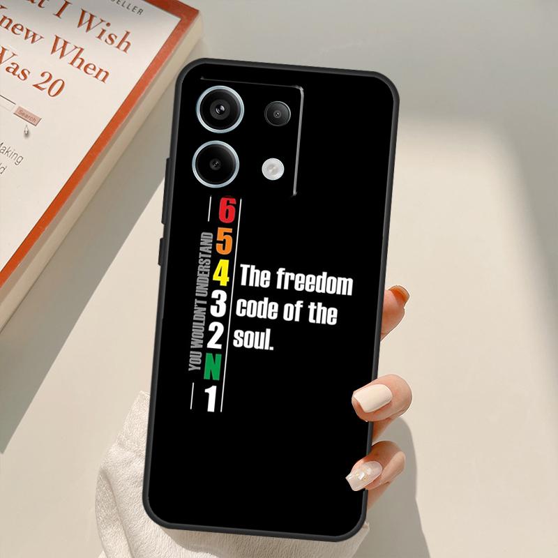 1N23456 Motorcycle Funda For Xiaomi Redmi Note 14 13 10 11 12 15 Pro Plus Case For Redmi 15 14C 12C 10C 13C 15C