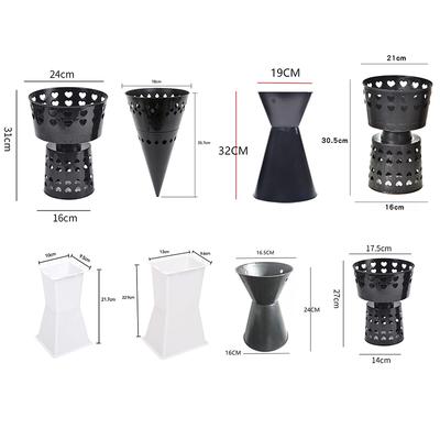 Plastic Flower Packaging Liner Plant Stand Stands Packing Material Fixing Bouquet Base Arrangement Floral Supplies