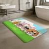 Anime SiamLIPu Door Mat Washable Non-Slip Living Room Sofa Chairs Area Mat Kitchen Doormat Area Rug