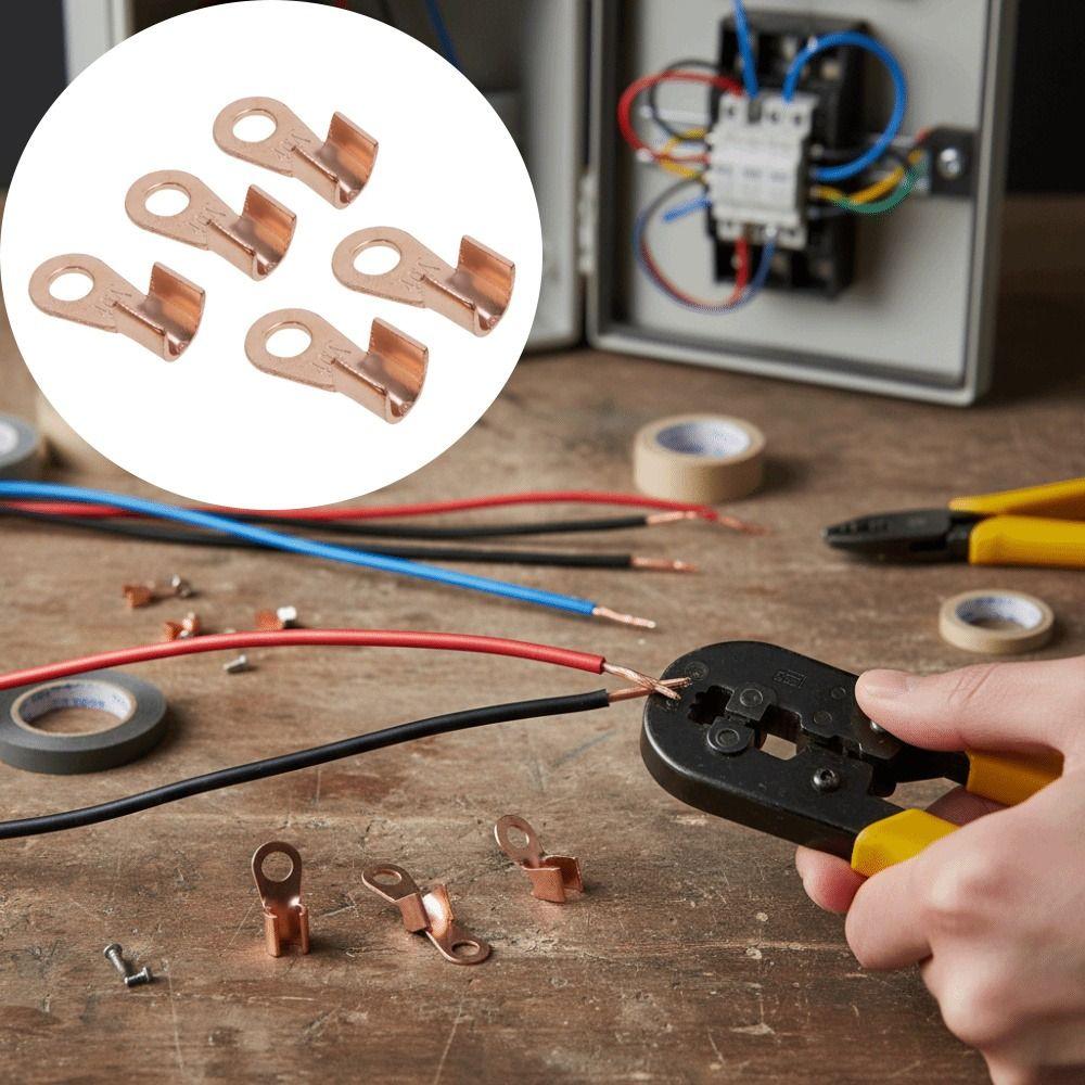 OT Type Crimp Terminals Solid Copper Binding Post Connector Open Mouth Cable  Crimping Application
