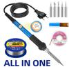 1SET Standard Constant Temperature Electric Soldering Iron Set Adjustable Temperature Belt Switch Electric Welding Pen Maintenance Welding Kit