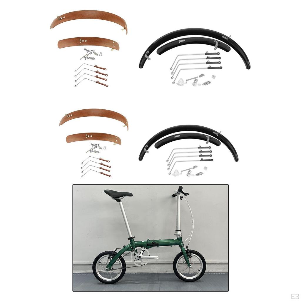 Folding Bike Mudguard Set for Enhanced Wheel Protection