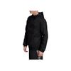 Adidas Solid Color Logo Print Half-Zip Hooded Jacket Men Outerwear Black FQ5140