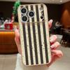 Rainbow Color Striped Phone Case For iPhone 17 Pro Max Hybrid TPU+PC Magnetic For Magsafe Matte Cover For iPhone 16 15 14 13 Pro Max