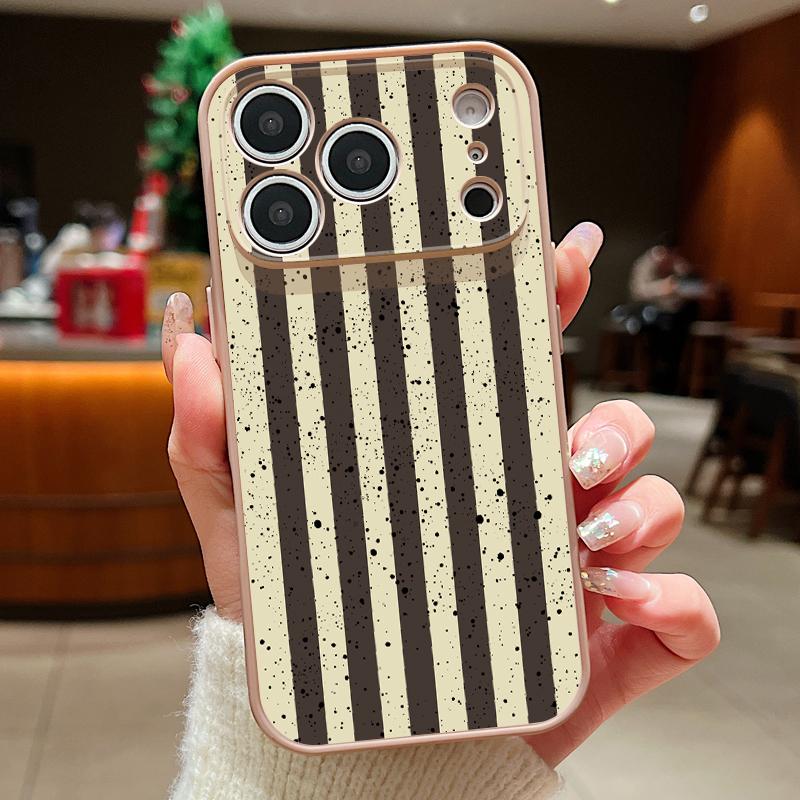 Rainbow Color Striped Phone Case For iPhone 17 Pro Max Hybrid TPU+PC Magnetic For Magsafe Matte Cover For iPhone 16 15 14 13 Pro Max