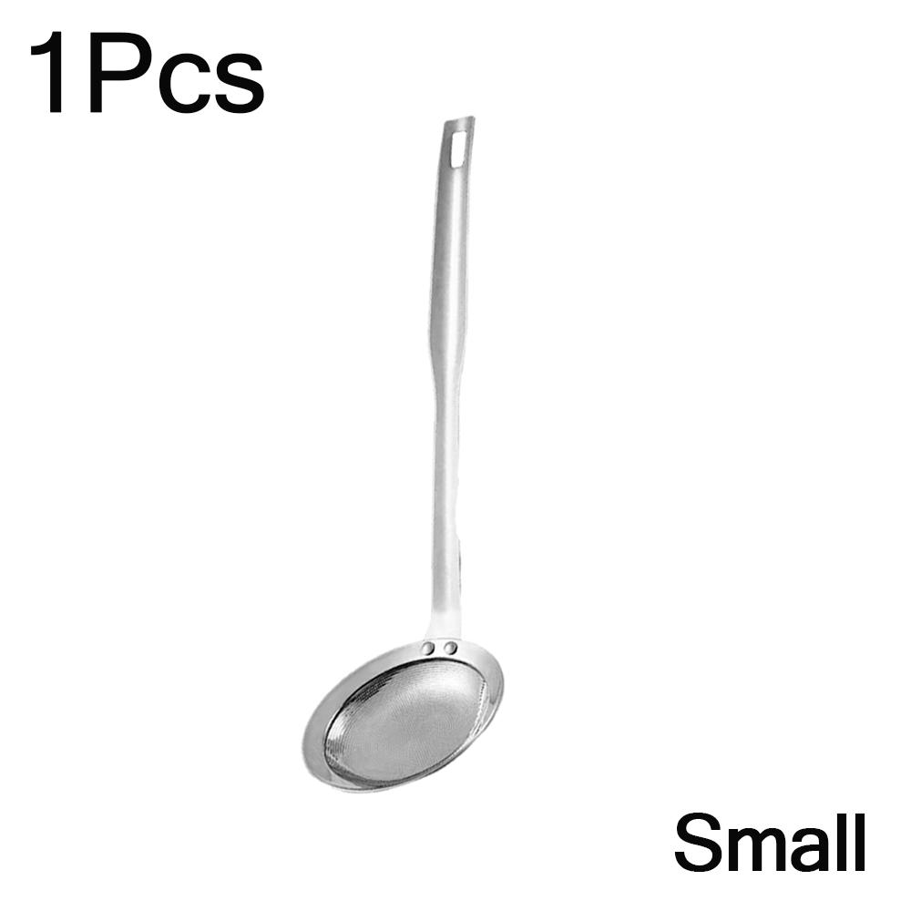 Filter Scoop Fat Skimmer Stainless Steel Fine Mesh Strainer Slotted Spoons Separator Ladle Cooking Strainer Kitchen Tool