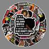 Inspirational Black Girl Graffiti Stickers - 50 Waterproof Decorative Designs for Suitcases, Bicycles, Scooters, and Cars