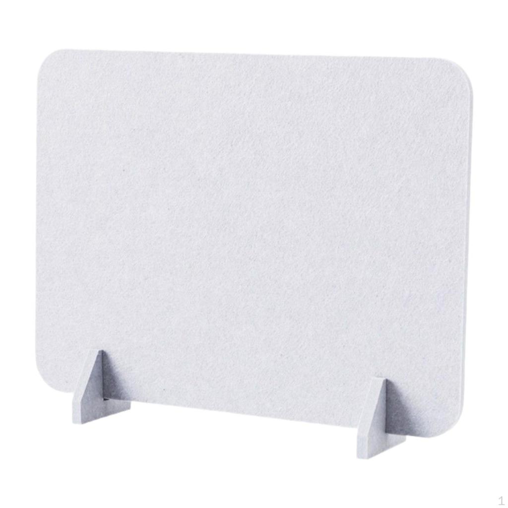 Acoustic Desk Divider with Support Feet Freestanding Privacy Panel, Furniture Partition for