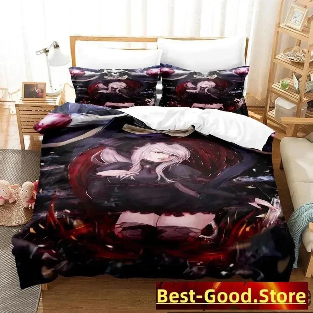 3D Print OVERLORD Bedding Set Duvet Cover Bed Set Quilt Cover Pillowcase Comforter king Queen Size Boys Adult Bedding Set