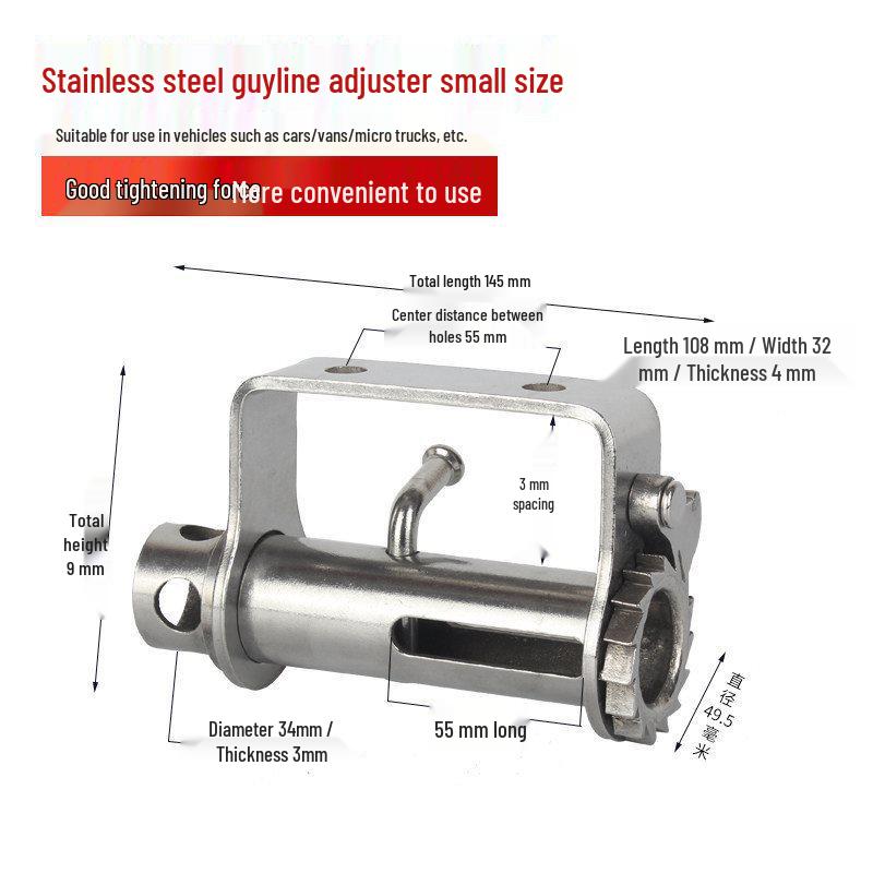Stainless Steel Welded Ratchet Rope Tightener and Strap Bundler