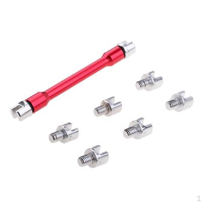 Universal Motorcycle Wheel Tire Set Handle Repair Tool 8 Size 5.4mm-6.8mm - Red/Blue , Red