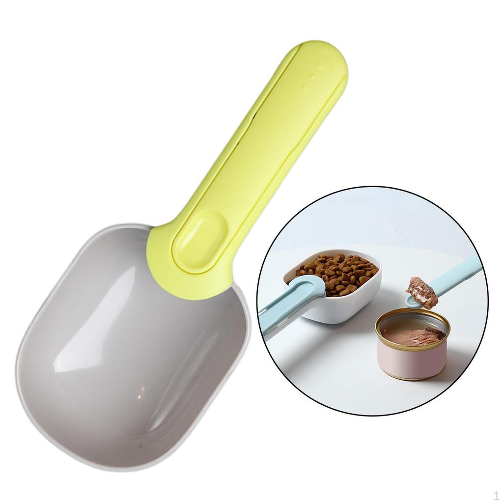 Canned Spoon with Handle Shovel Pets Cat Feed Measuring Sealing Bag Supplies