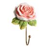 Artistic Heart Shape Wall Mount Hook With Floral Rose Designs Great For Organizing Small Items