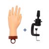 Nail Art Fake Hand Flexible Soft Adjustable Plastic Finger Practice Prosthetic Model Manicure Training Display Tool