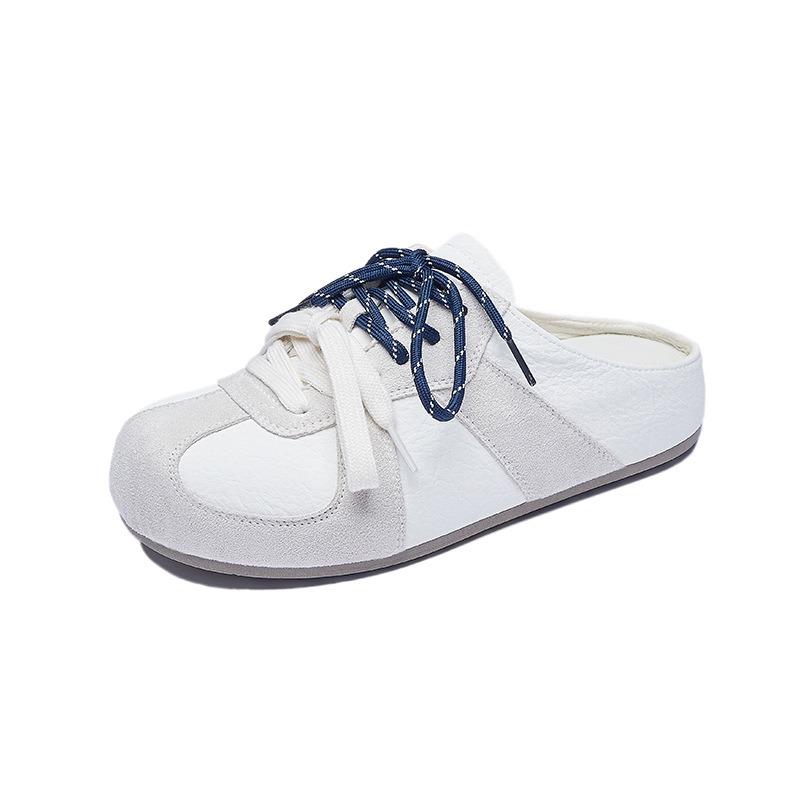 The New Semi-pallet Shoes for Students Are Sporty Casual Breathable and Height-increasing