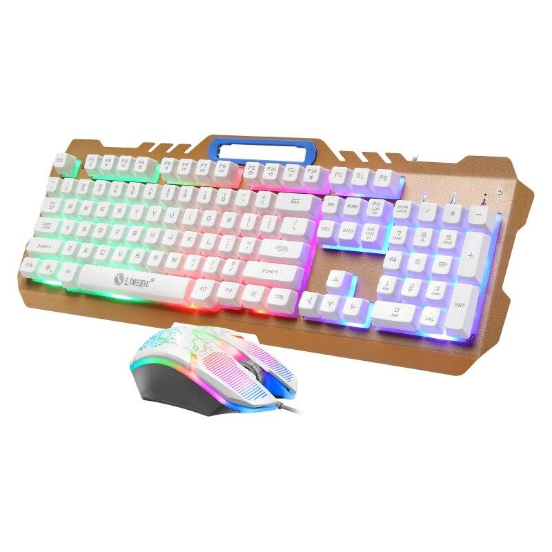Gaming Keyboard and Mouse Wired Keyboard with Backlight Keyboard Gamer Kit Silent Gaming Mouse Set For PC Laptop