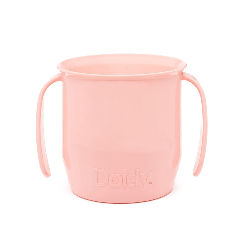 

Genuine NEW Pink training mug 200ml with prevents heat resistant to chemical dishwasher safe [Doidy Cup] two-handed handle, cavities, 100℃,