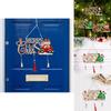 Festive Merry Wooden Christmas Letter Ornament With Intricate Hollow Design Trees For