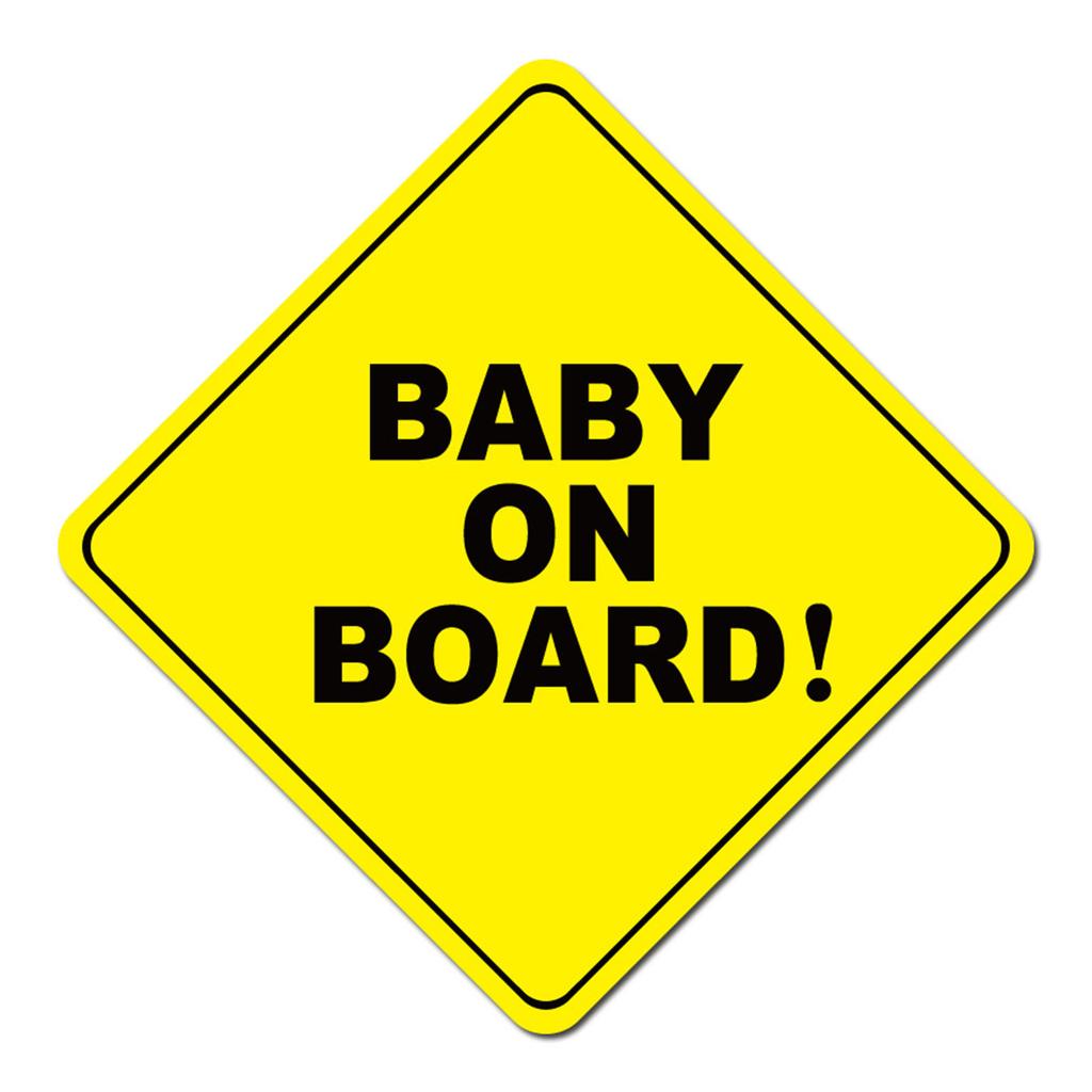 Magnetic Baby In Car Sign Waterproofing Reflective Baby In Car Magnet Warning Sticker for Vehicle