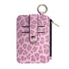 PU Leather Slim Mini Coin Pocket Waterproof Multi-function Leopard Print Wallet Portable Wear-resistant Credit Cards Holder