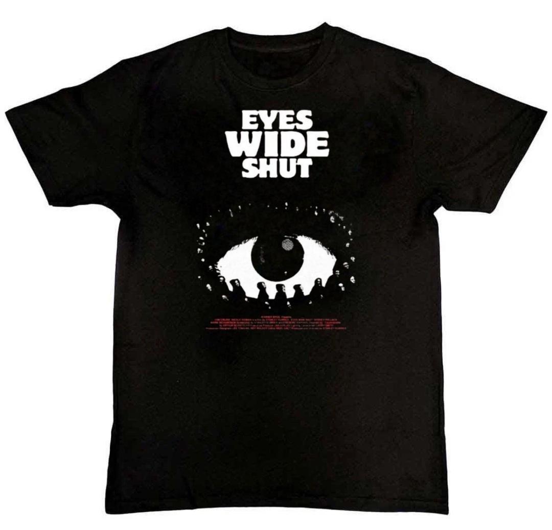 EYES WIDE SHUT Retro Graphic Print Mens T-Shirt L