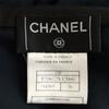 Chanel Made In France Midi Skirt 36 Navy System Women Used