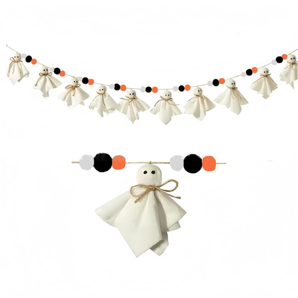 84 inch Hanging Ghost String Reusable Hallowee Hanging Decoration Halloween Spooky Pentant  Outdoor