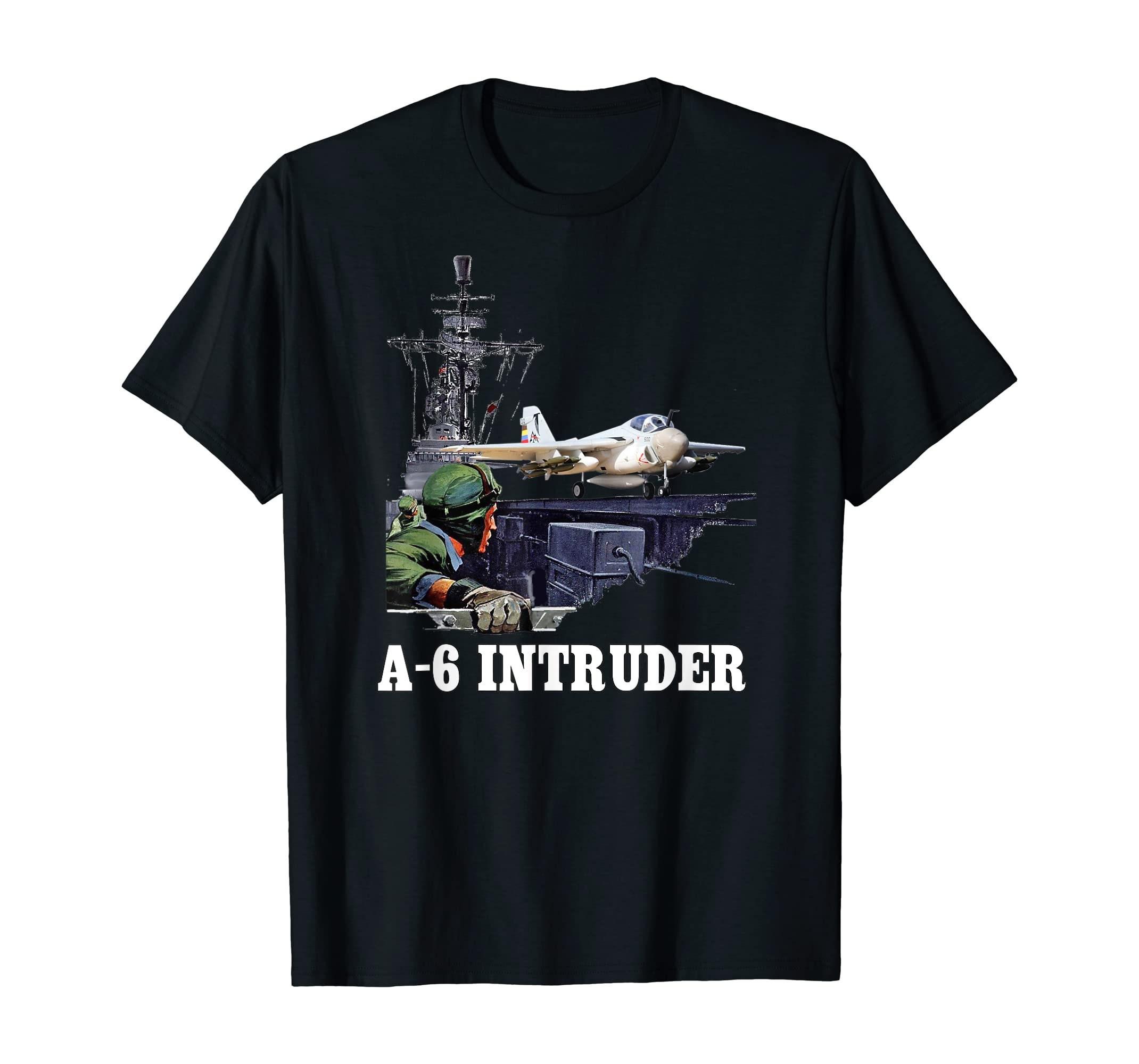 

US Naval A6 Intruder Attack Aircraft TShirt 100 Cotton ONeck Summer Short Sleeve Casual Mens Tshirt Size S3XL S