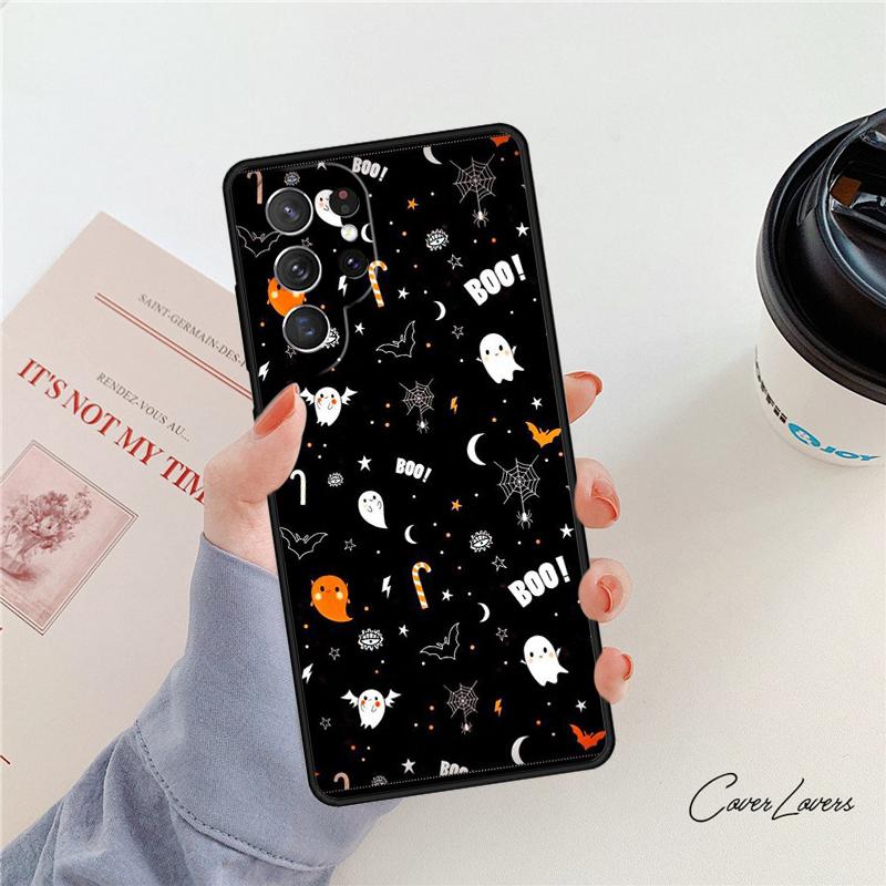 Halloween Phone Case For Samsung Galaxy S24 S25 S23 S22 Ultra Note 10 20 Plus S20 S21 FE Cover