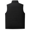 Men's Casual Solid-color Light Down Cotton Vest, Men's Stand-up Collar Zip-up Workwear Vest Jacket