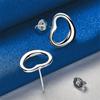 925 Sterling Silver Exquisite Six Hollow Heart Stud Earrings for Women Fashion Wedding Gift Accessories Party