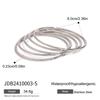 Youthway Minimalistisches Trendiges Edelstahl Gold& Farbe Kreis Armreif Armband Für Frauen Wasserdicht Antiallergischer Schmuck
