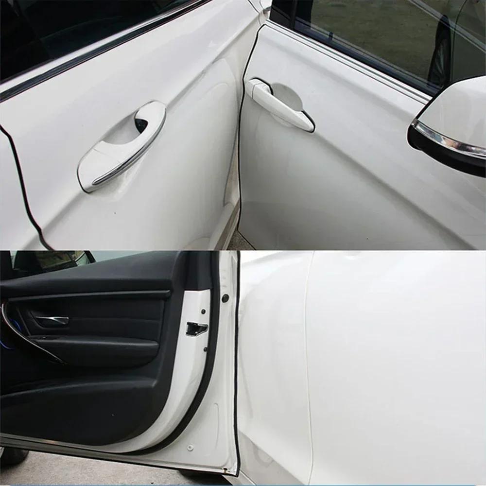 New 5M Car Bumper Anti Collision Strip Auto Door Edge Protector Strip Anti-collision U Type Trim Rubber Anti-rub Protector Tape