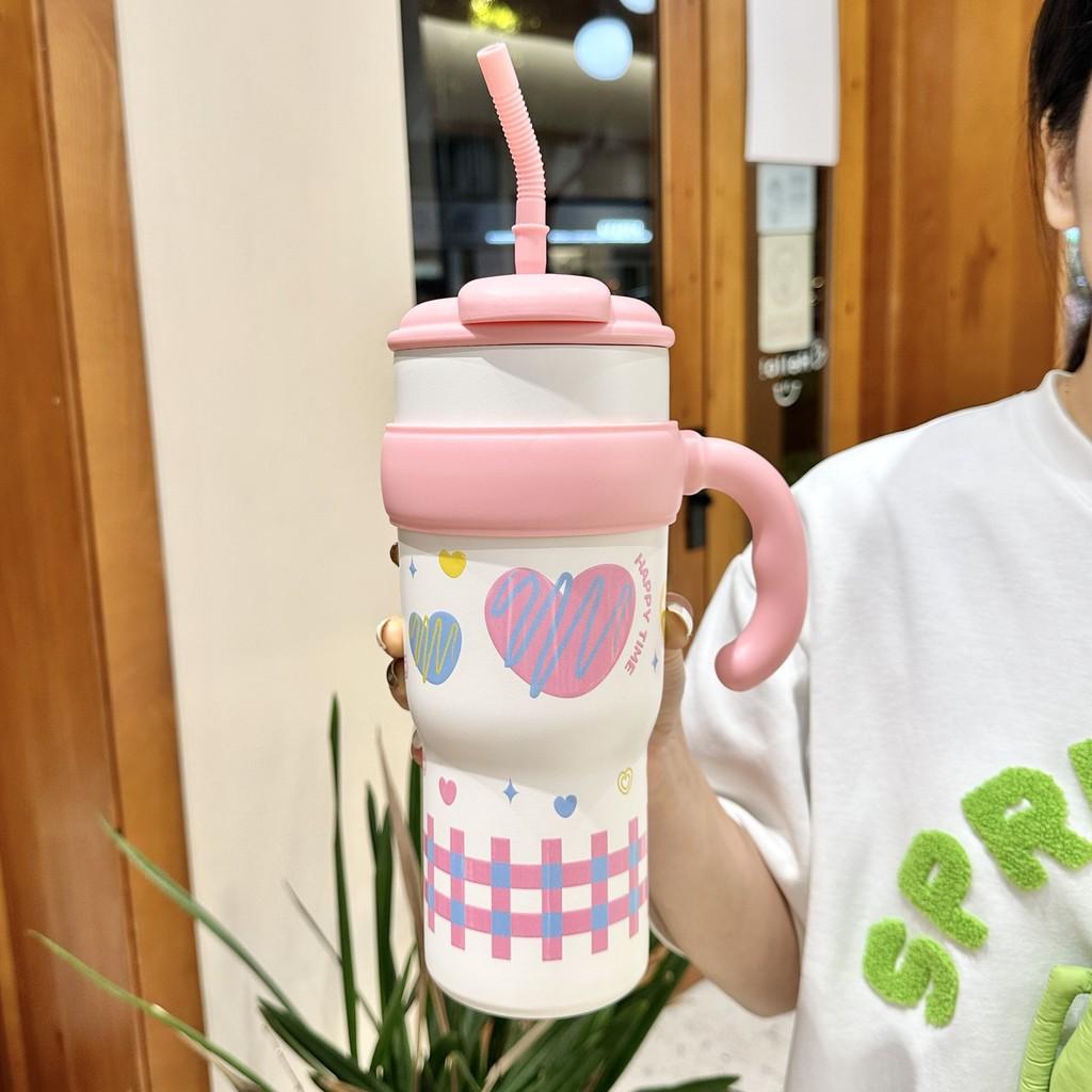 Giant Insulated Travel Mug With Handle For Office And Outdoor Use