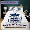 Custom Name England National Pattern Bedding,Quilt Set Quilt Cover Pillowcase Home Birthday Gift(1 * duvet cover + 2 * pillowcase, without core)_lx