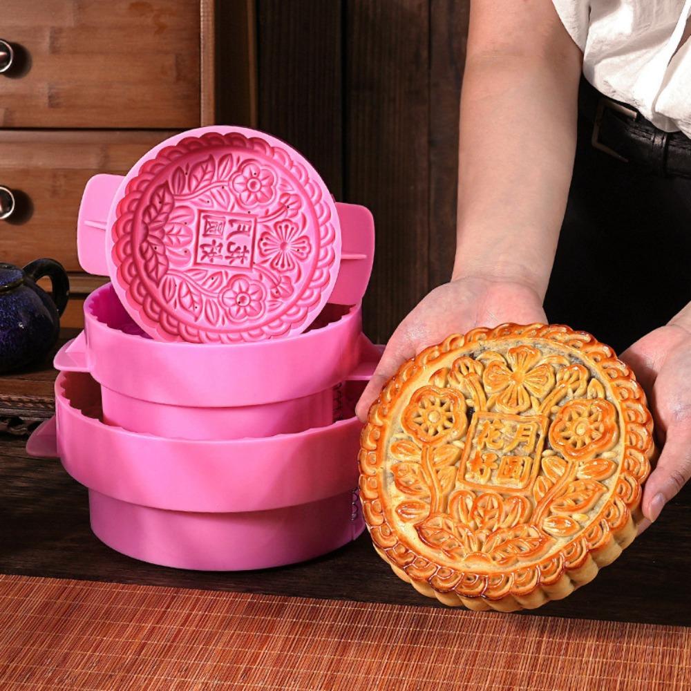 Household Baking 3D Mooncake Mold Food-grade ABS DIY Pastry Cake Mold New Year