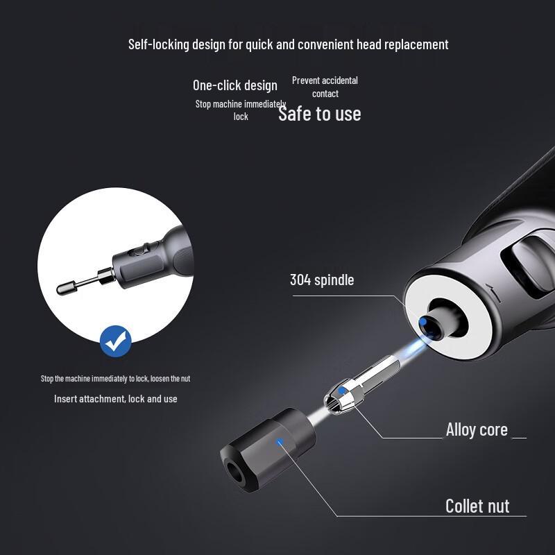 Greenworks 8V Akku-Mini-Drehwerkzeug-Set CN-Stecker (Adapter enthalten)