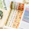 Colorful Vintage Floral Washi Tape 18 Rolls Decorative Masking Tape Gift Wrapping