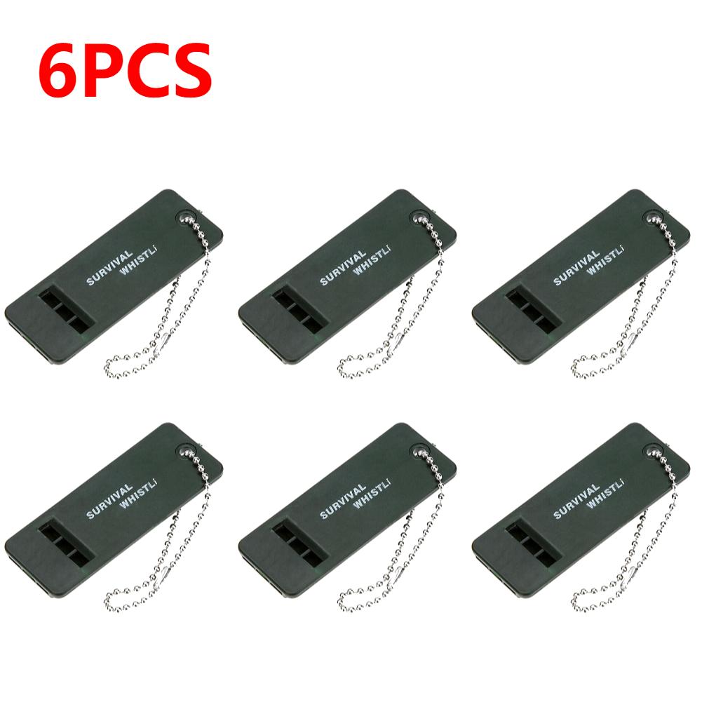 1-10pcs High Decibel 3-Frequency Whistle Outdoor Emergency Survival Whistle for Camping, Hiking, Hunting Rescue First Aid Tool