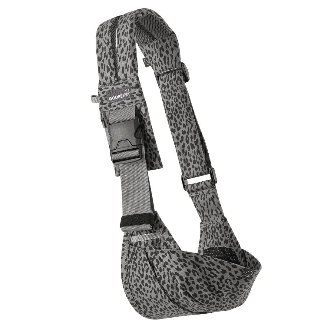 

GOOSEKET 365 Baby Second Baby Hip Seat Fits babies from up to Easy to Includes Storage GOOSEKET Leopard Carrier 2-Way Carrier, Sling, hip-sit 20kg,