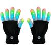 Glitter Gloves LED Light Night Glowing Gloves Finger Lighting Flashing Glow Mittens For Entertainment Rave Party Glow Gloves