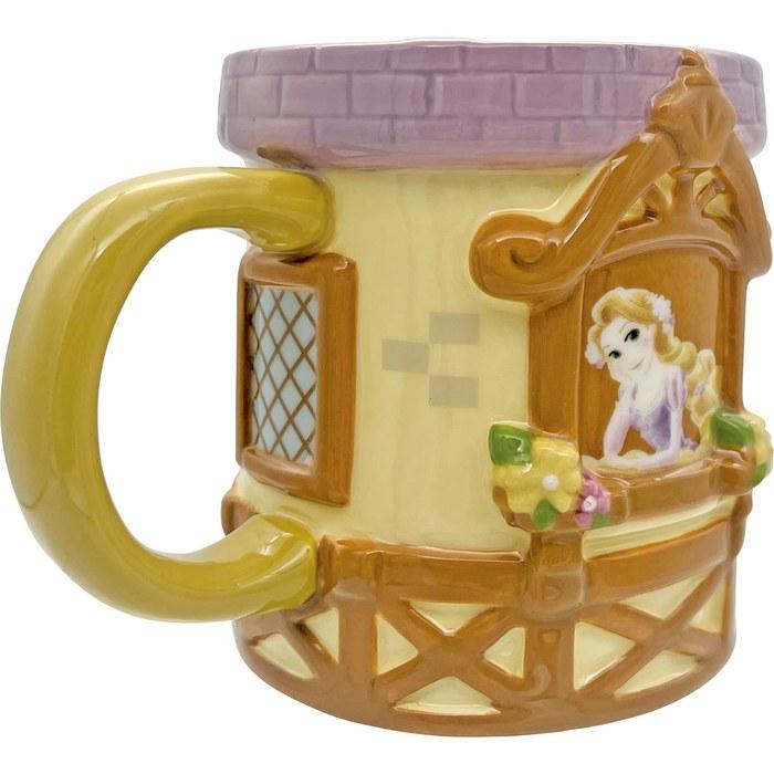 [Disney] "Tangled" 3D Mug - Rapunzel Merchandise, Pink, Approx. 11x9cm, 300ml, SAN4738 Beige