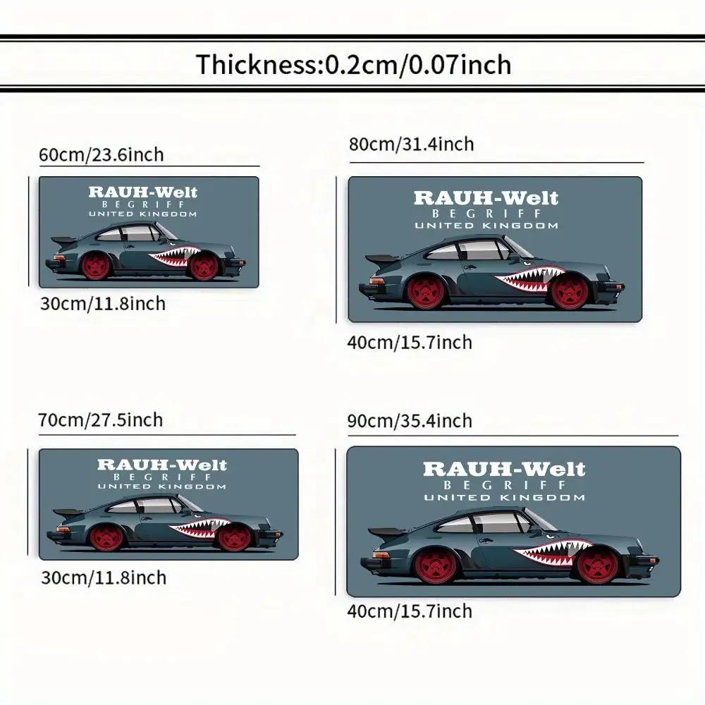 Cool Car Design Mouse Pad Large Computer Office Game Table Mat XXL Rubber Antislip Stitched Edges Keyboard Mats Long Desk Pads