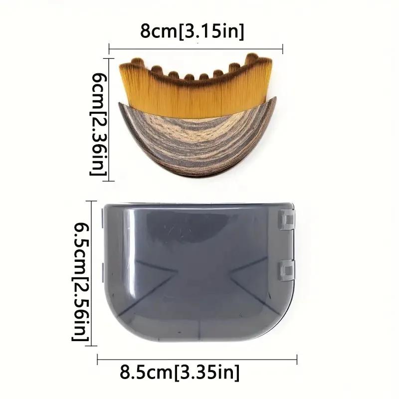 1/2/3 Stuks Multifunctionele Body Contour Kwast voor Lymfatische Contour Gezicht Concealer Applicatie Gezicht Schrapen Oog- en Nekverzorgingstool