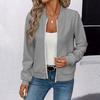 Womens Zip Up Jackets Dressy Long Sleeve Sweatshirt Button Down Jacket Fall Shirts With Pocket