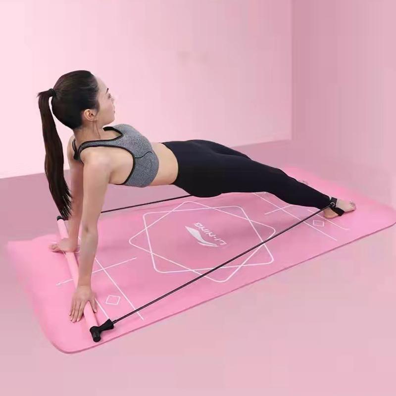 Yoga Home Pilates Stick Multi Functional Fitness Stick Pilates Equipment Elasticity Training Puller Pulling Rope