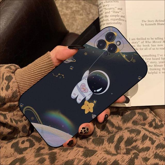 

Чехол для телефона с милым астронавтом и рисунком космонавта для Iphone 8 7 6 6s Plus X Se 2020 Xr Xs 14 11 12 13 Mini Pro Max мобильный чехол For iphone 7 or 8