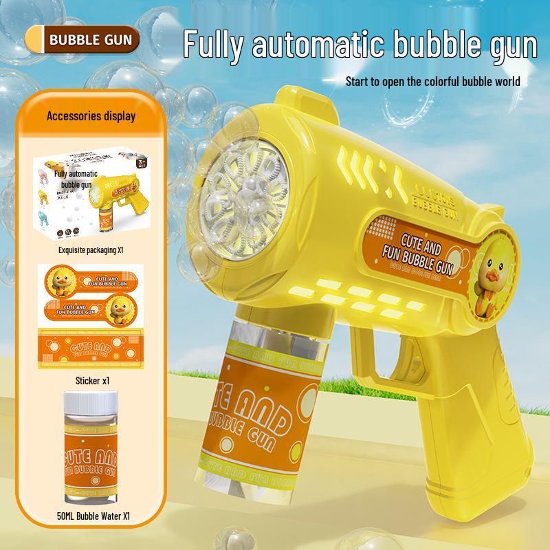 2025 Automatic Gatling Bubble Gun: Trendy Handheld Toy for Kids